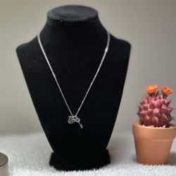 Minnie Mouse Silver Chain 