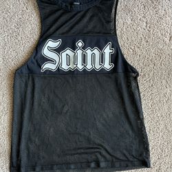 Forever 21 Saint Shirt Black