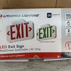 Lithonia Lighting Contractor Select Integrated LED White Exit Sign