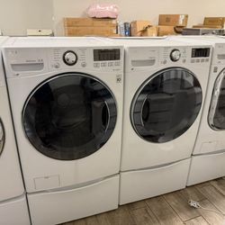 Lg washer and dryer set electric with warranty