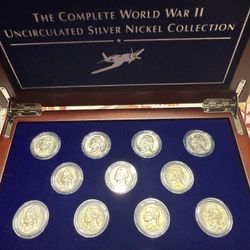 Complete World War 2 UNCIRCULATED Silver Nickel Collection 
