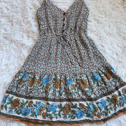 Women /young lady /girl Boho floral sundress