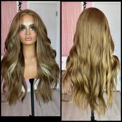 Human Hair Blended Lace Lace Front Wig 