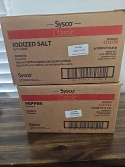 Sysco Classic Pepper and Salt Packets Case