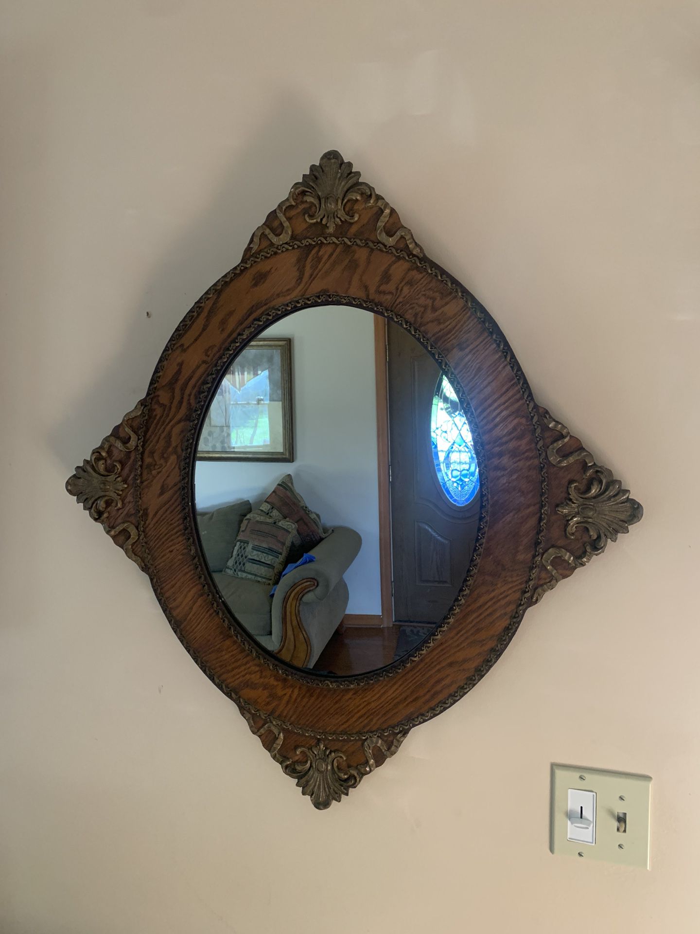 Vintage Solid Mirror 