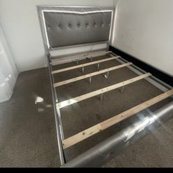 Cal king Bed And Dresser With mirror 