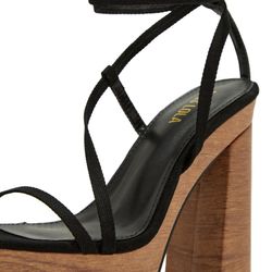 Black Strappy Platform Heel 