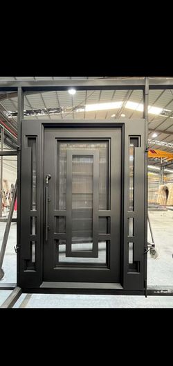 60x82. wrought. iron. doors