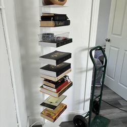 White Steel “Spine” Book Shelf