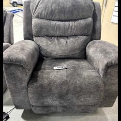 Premium Gray Soft Power Recliner 