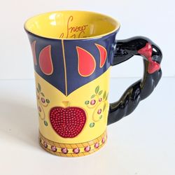 Snow White Signature Dress Coffee Cup Deluxe Mug Disney Parks Rhinestone Apple