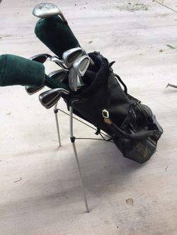 golf club set, Ping bag, golf balls