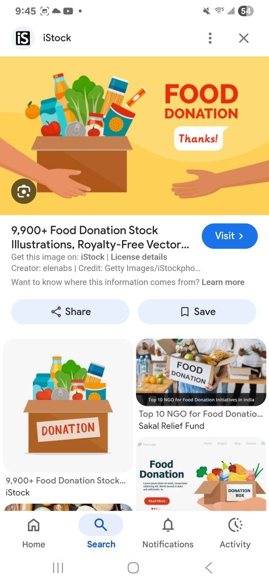 Collecting Food  For Donation 