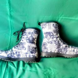 Alice & Wonderland Combat Boots