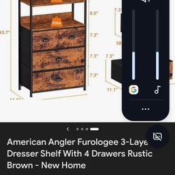 3 Tier 4 Drawer Dresser