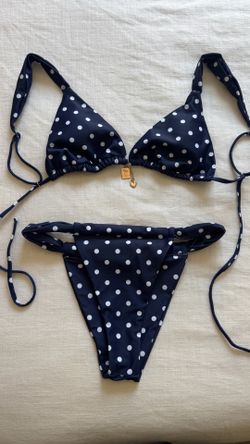 Brand new blue polka dot bikini