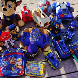 A Lot Of Paw Patrol Toys