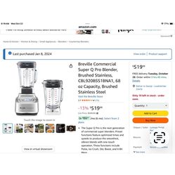 Breville Commercial super Q