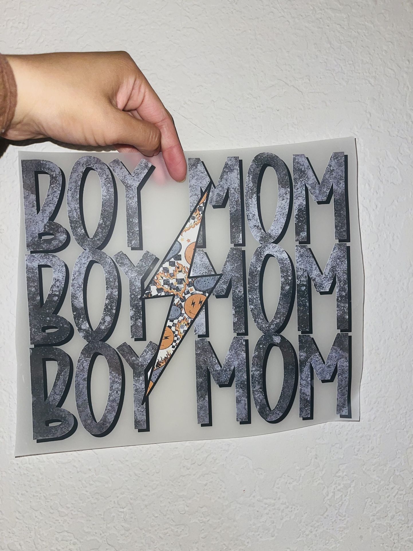 Mom Heat Transfer Sticker 