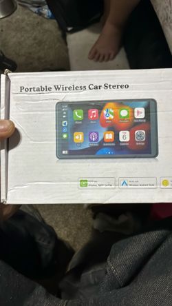 Portable wireless car play stereo