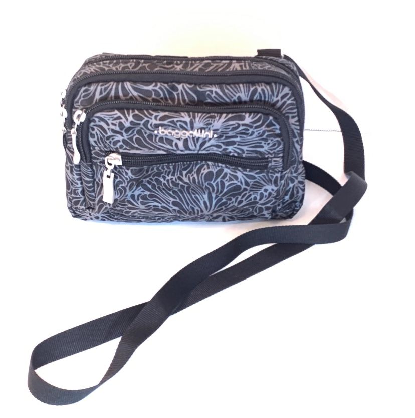 Baggalini Multi Zipper Crossover Clutch Belt Pack