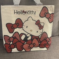 Hello Kitty Zipper Tote Bag