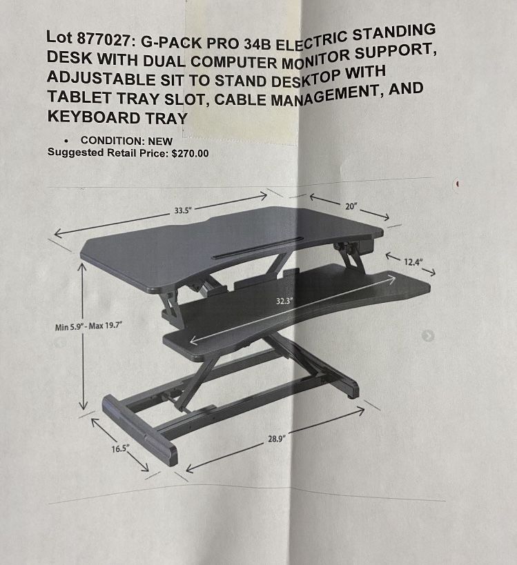 Electric Standing Desk Top