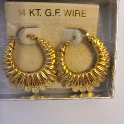 Earring 14KT.G.F Pincatch 