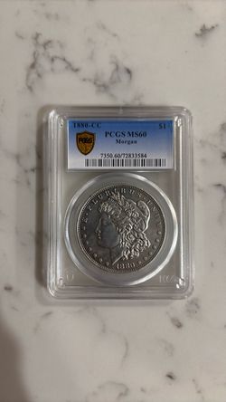 1880-CC Morgan Silver Dollar PCGS MS60