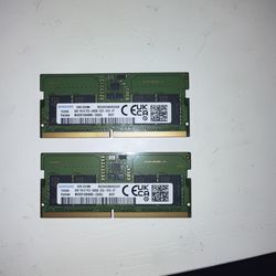 Ddr5 8GBx2 4800B laptop ram