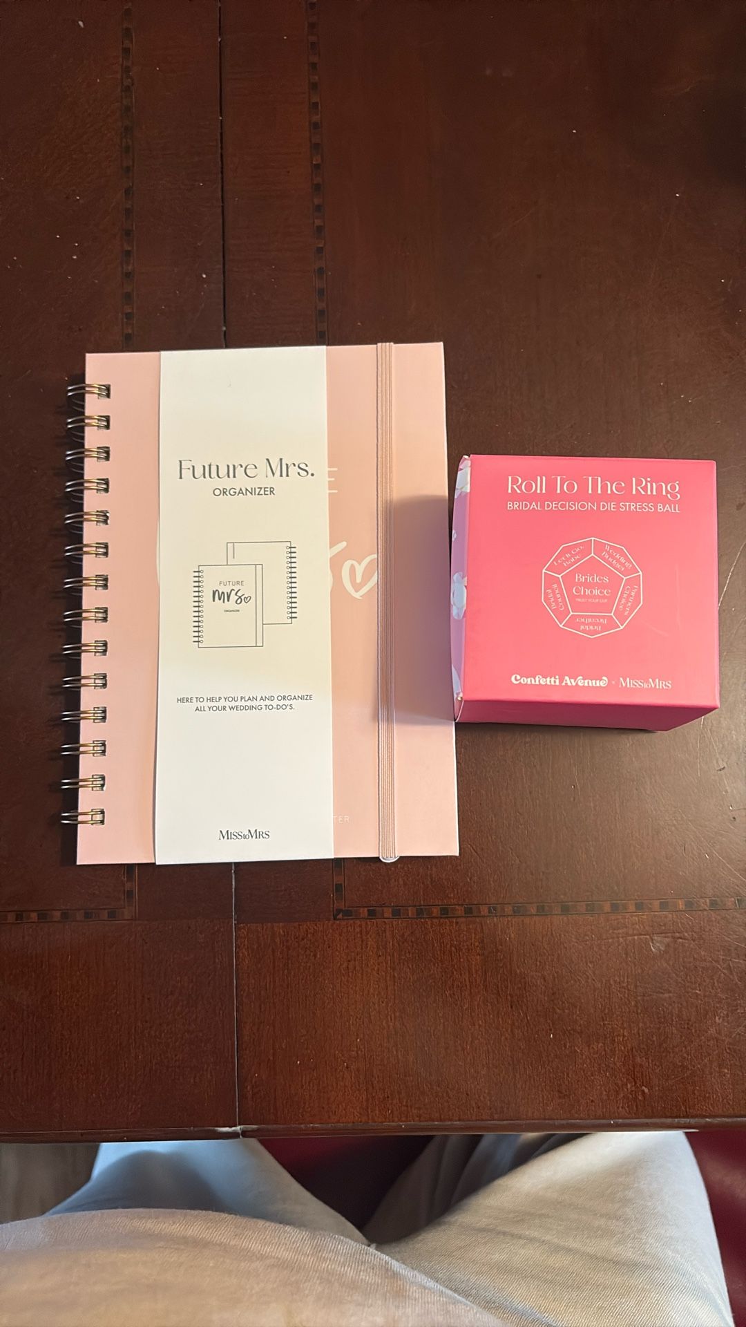 Miss To Mrs Wedding Organize and Roll the Dice decision Maker Stress Ball