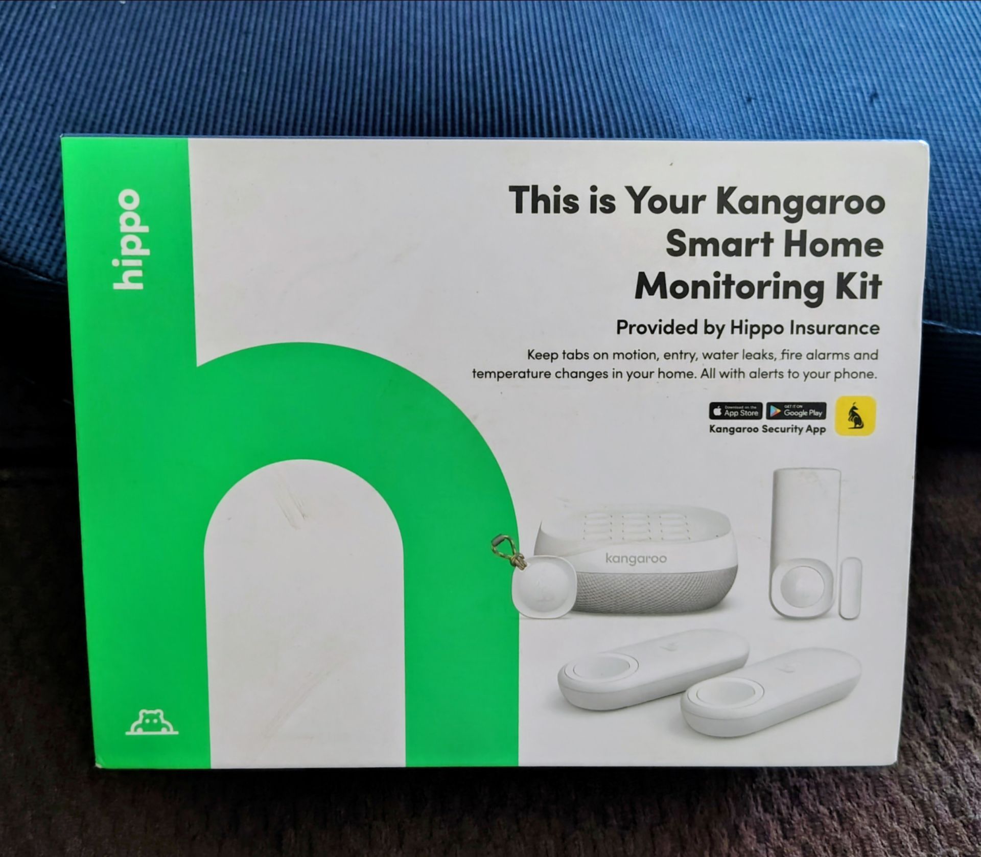 brand new unopened hippo kangaroo smart home monitoring kit