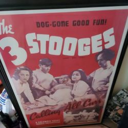 Movie Poster And Frame - 3 Stooges