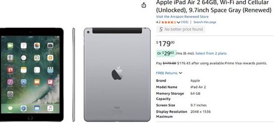 iPad Air 2 64GB