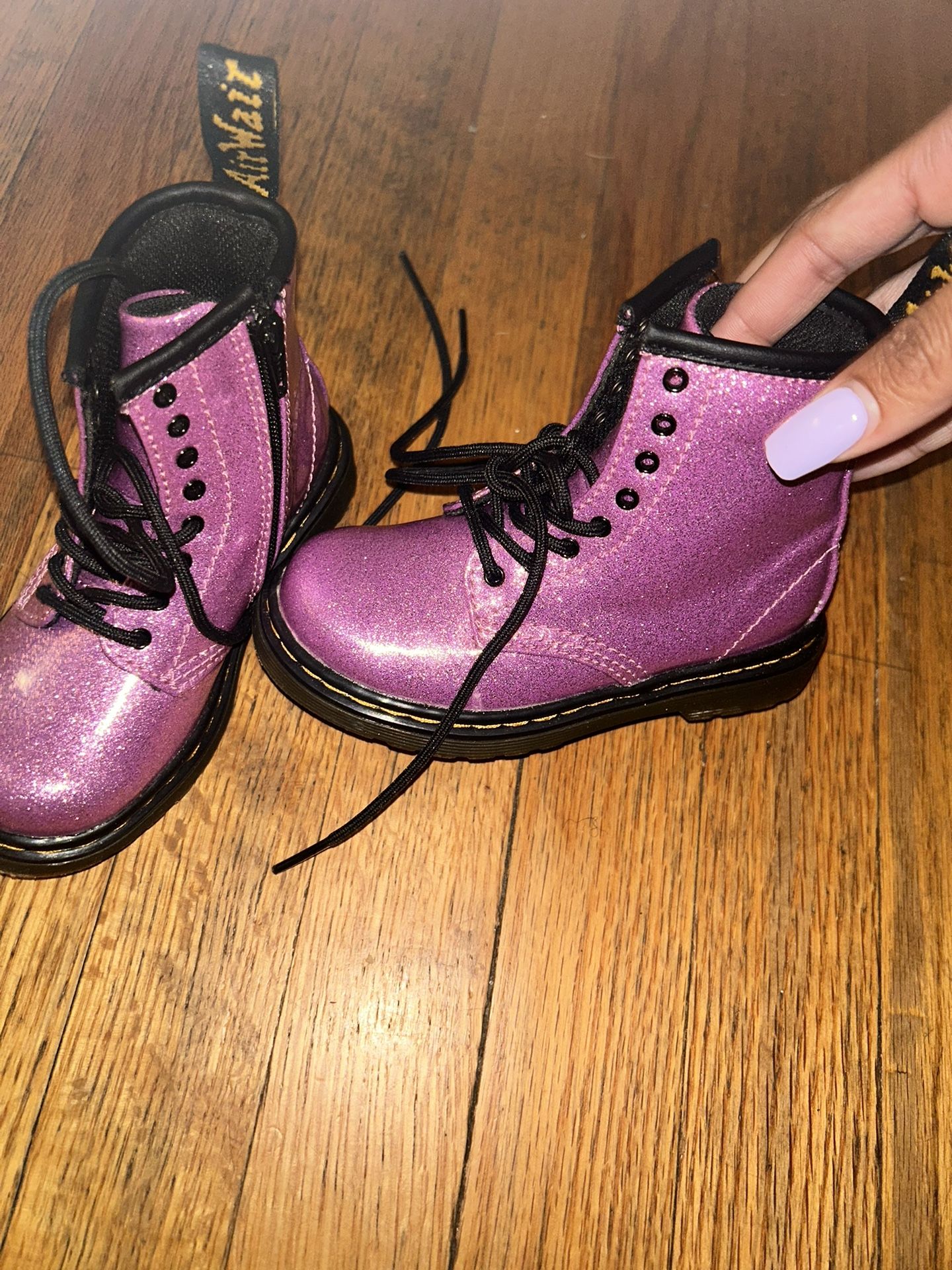 Glitter Pink Doc Martens Size