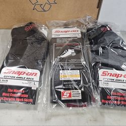 Brand New Snap-on Tools Ankle Socks Size Large