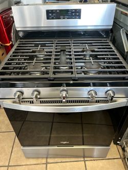 Whirlpool stove stainless steel (delivery+install available) width 30”