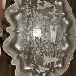 Crystal Christmas Platter