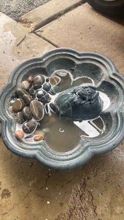 Water faun tan with rocks