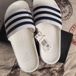 Adidas Woman's Slides Size 10