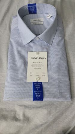 Calvin Klein Men's Light Blue Dress Shirt