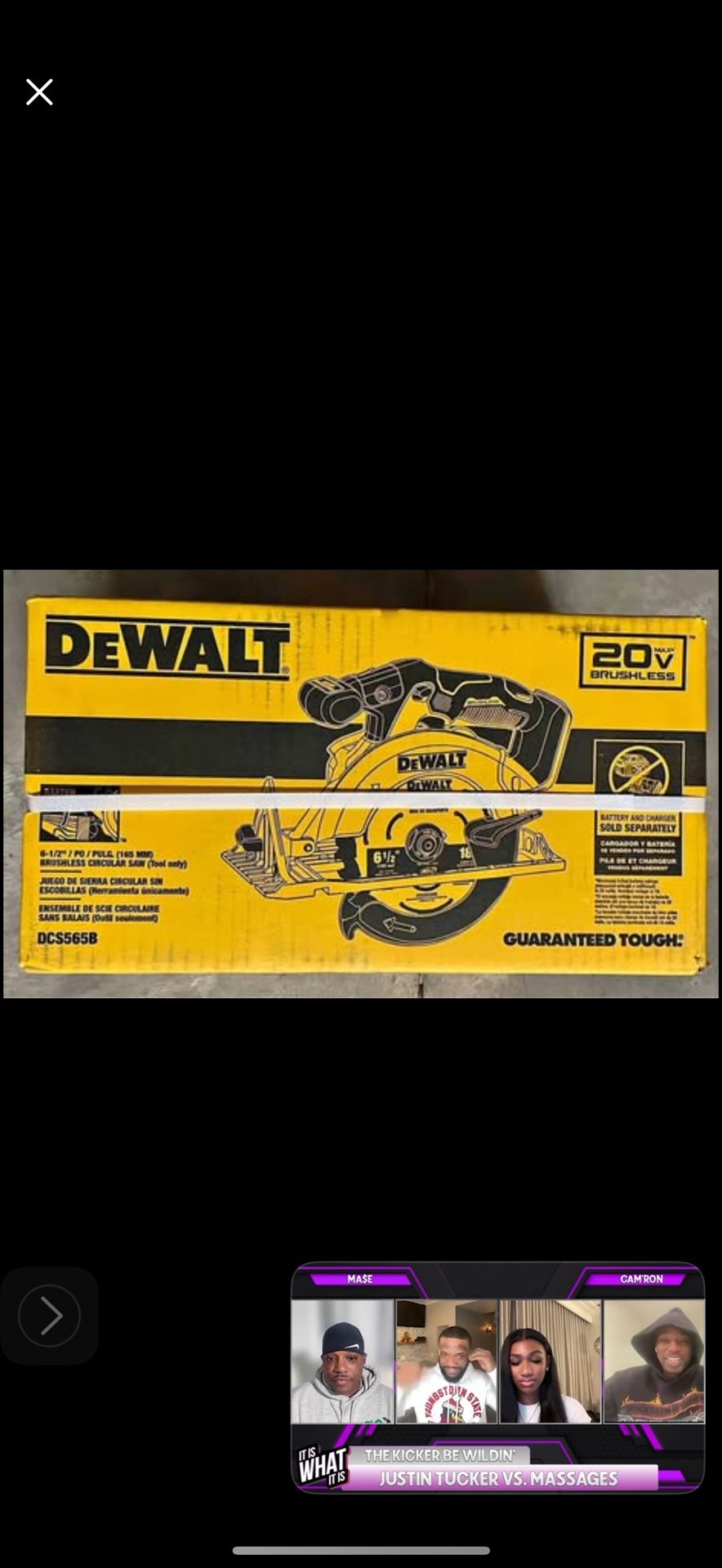 DEWALT 20-volt Max 6-1/2-in Cordless Circular Saw Tool only
