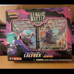 The Pokemon TCG Shadow Rider Calyrex Vmax League Battle Deck Box 