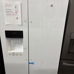 Sets Fridge Side By Side Starting $750 White Color Stainless Steel Starting $850