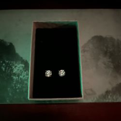 1CT Lab Grown Moisanite Diamond Stud Earrings