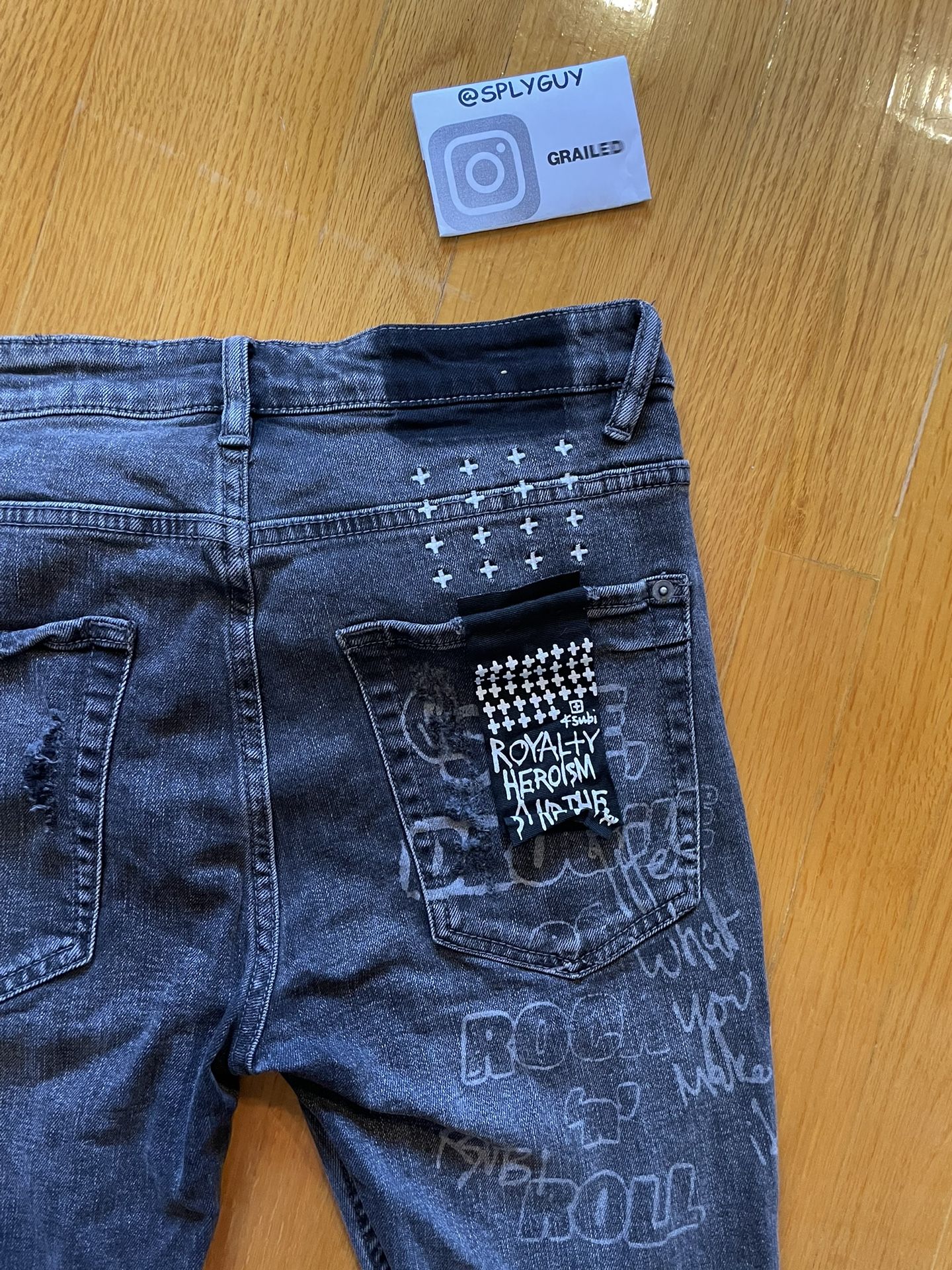 Ksubi Van Winkle Sexe black Jeans Sz 31