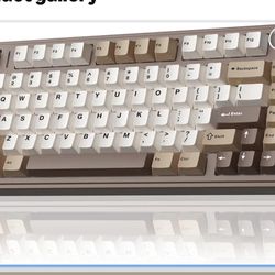AULA F75 75% Wireless Mechanical Keyboard, Hot Swappable Creamy Keyboard, Pre-lubed Linear Switches, 2.4GHz/Type-C/BT5.0, RGB Backlit Gaming Keyboards