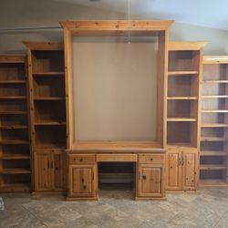 Desk And Bookcases