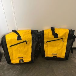 Two Rhinowalk Bike Bags  Waterproof Bike  Bag 27L,(for Bicycle Cargo Rack Saddle Bag Shoulder Bag Laptop Pannier Rack Bicycle Bag Professional Cyclin