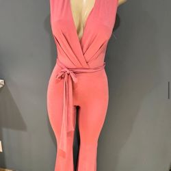 Peachy pink romper